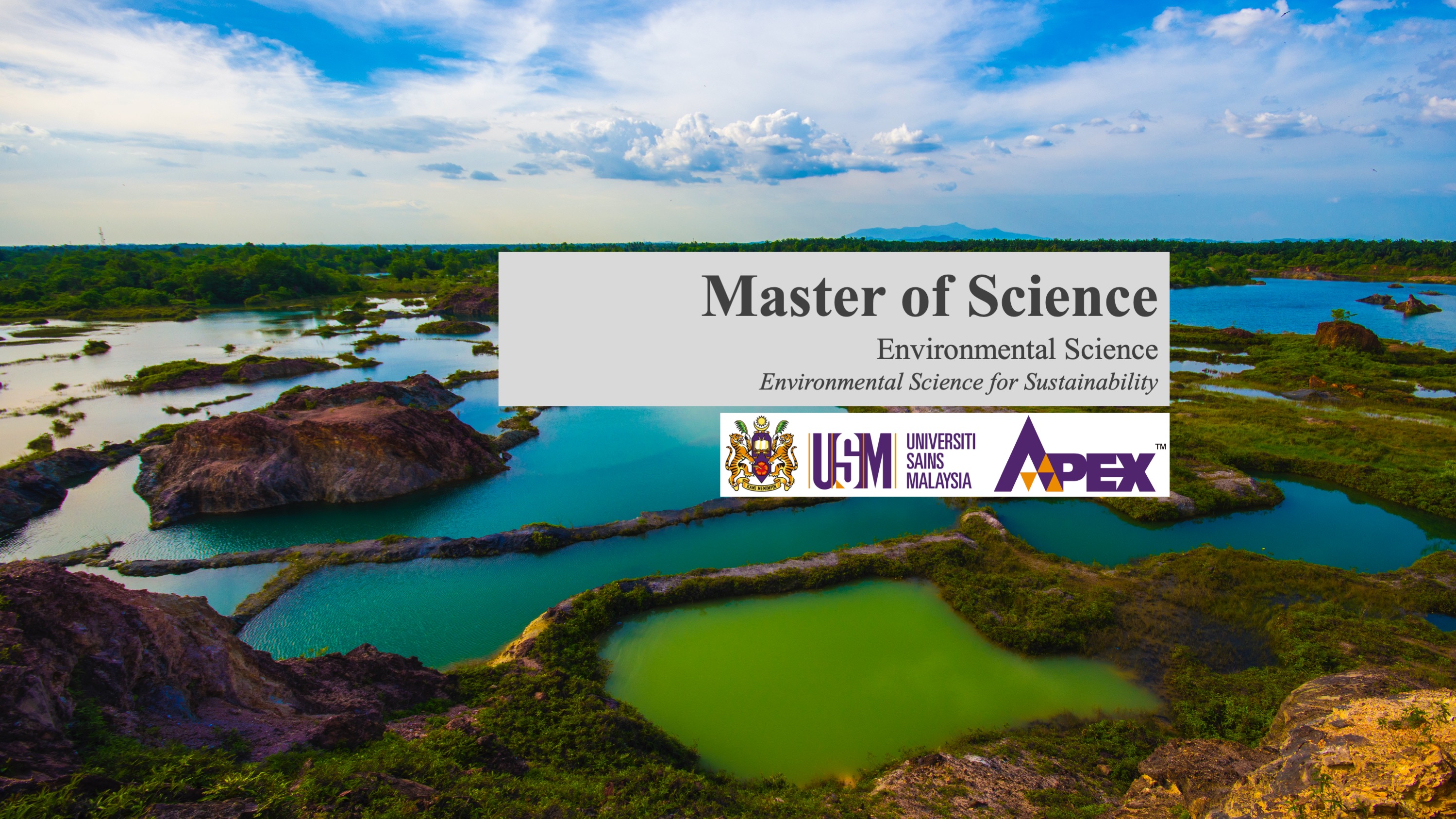Master of Science (Environmental Science) program banner