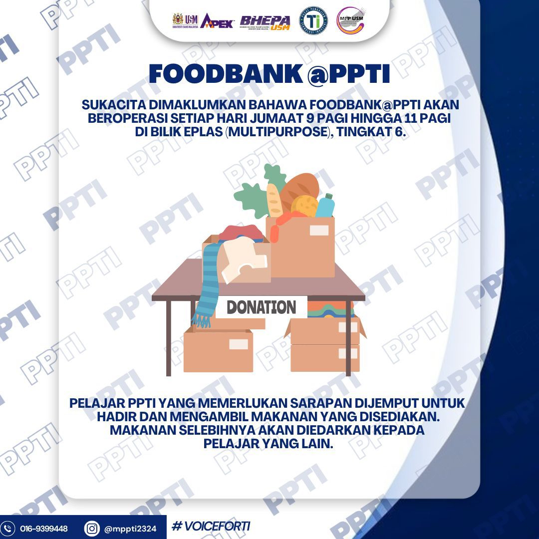 poster foodbank PPTI SDG 2