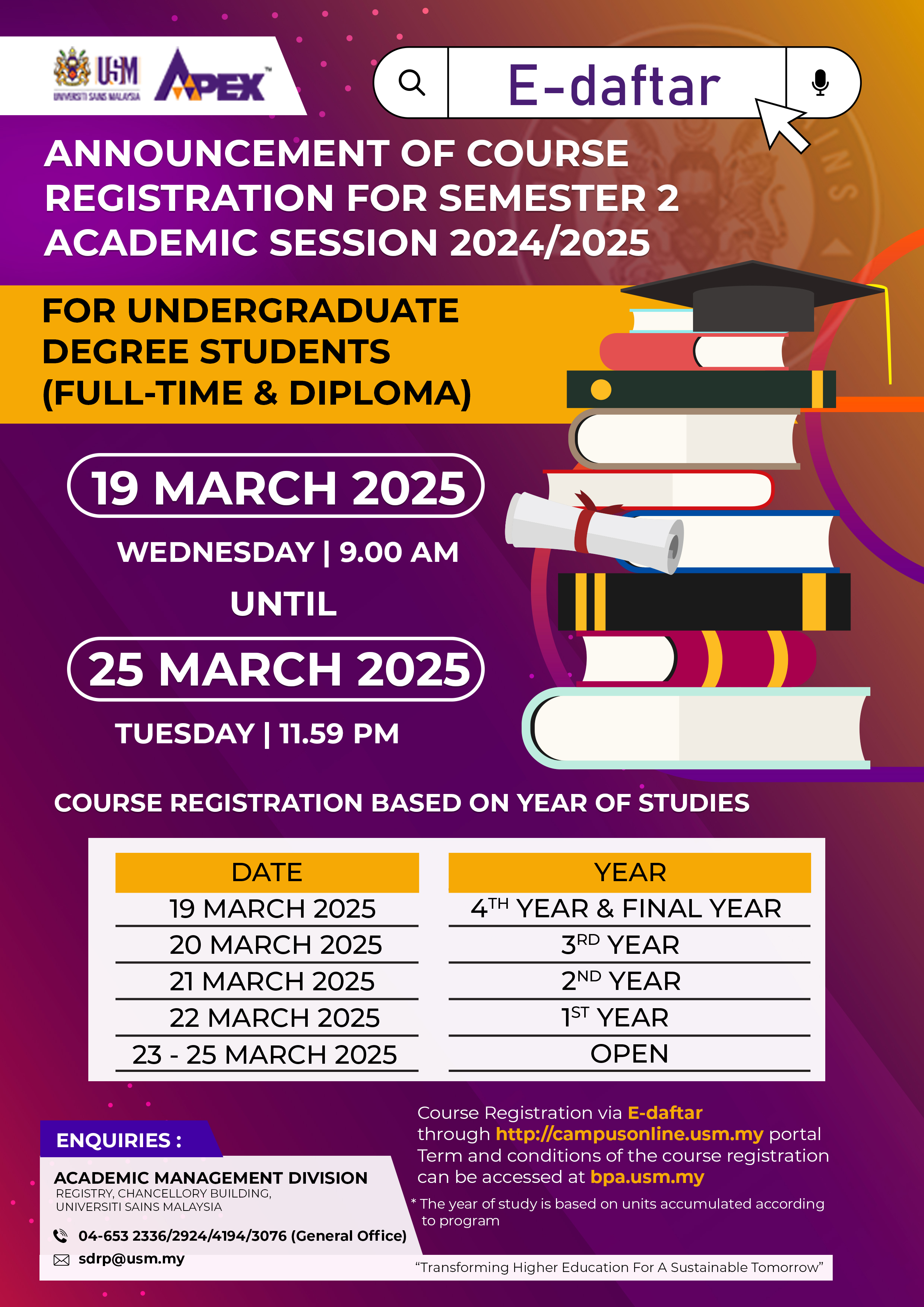 Poster English Version Registration Activity Circular SEM 2 2024.2025